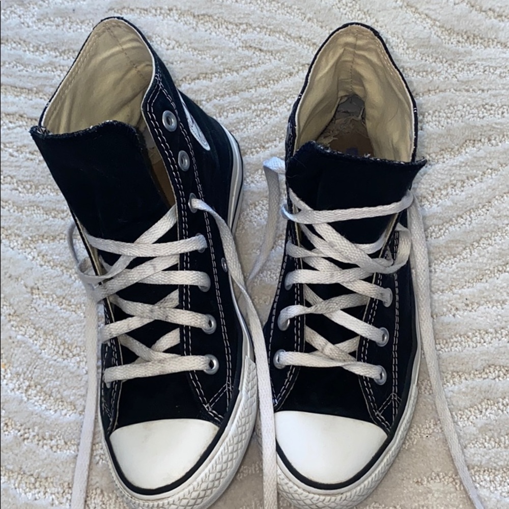 black high top converse